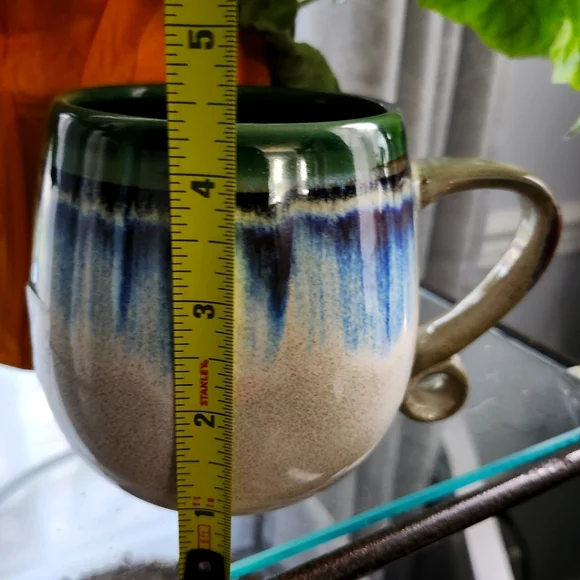 Meritage Green and Blue Ceramic Mug - Picture 7 of 8